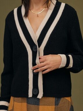 525 Sporty Striped Cardigan
